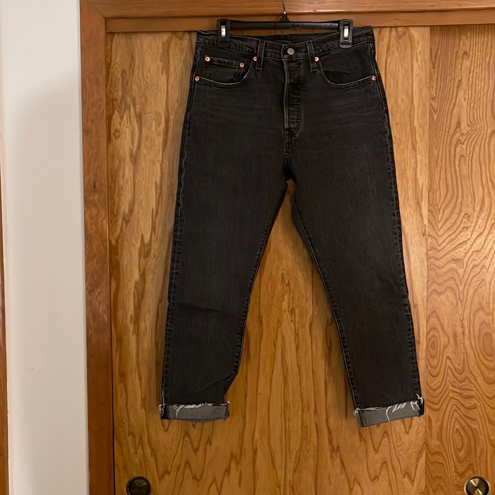 Levi’s black, size 30, skinny jeans. EUC.